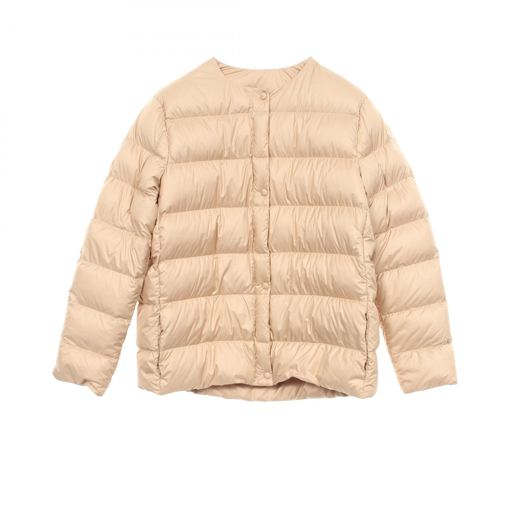 モンクレール MONCLER GERBE ダウンジャケット 衣料品 アウター ポリエステル レディース ベージュ系 1A00053 【中古】