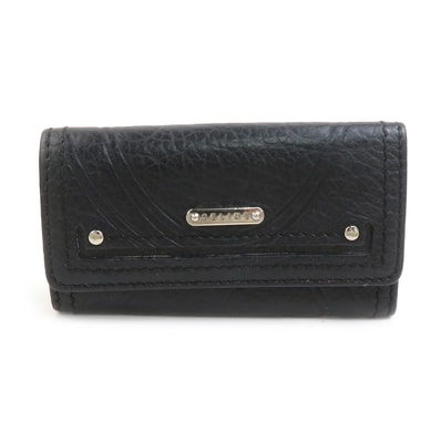 セリーヌ CELINE キーケース レザー ブラック ユニセックス【中古】 h32189a