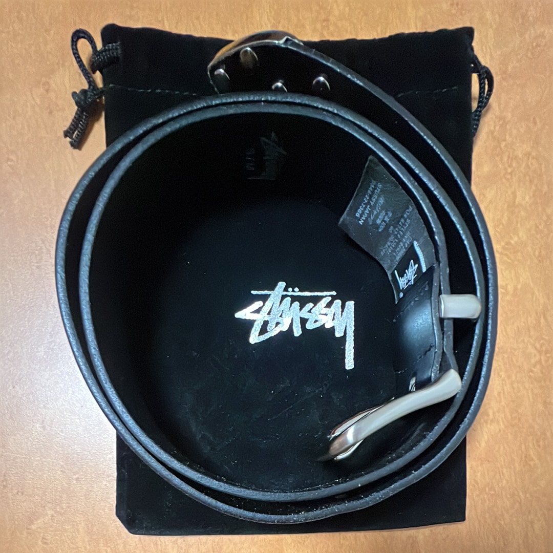 Stussy Metal S Tip Belt "Black"