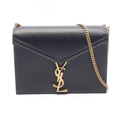サンローランパリ SAINT LAURENT PARIS カサンドラ ショルダーバッグ バッグ レザー レディース ブラック系 532750 【中古】