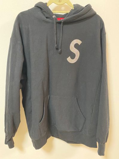Supreme Swarovski® S Logo Hooded Sweatshirt "Black"