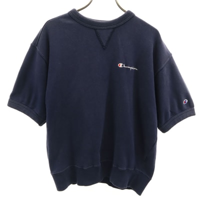 Champion チャンピオン 90s オールド 半袖 スウェット トレーナー M ネイビー