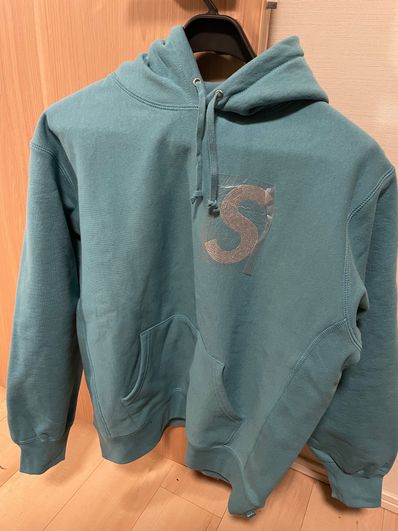 Supreme Swarovski® S Logo Hooded Sweatshirt "Light Aqua"