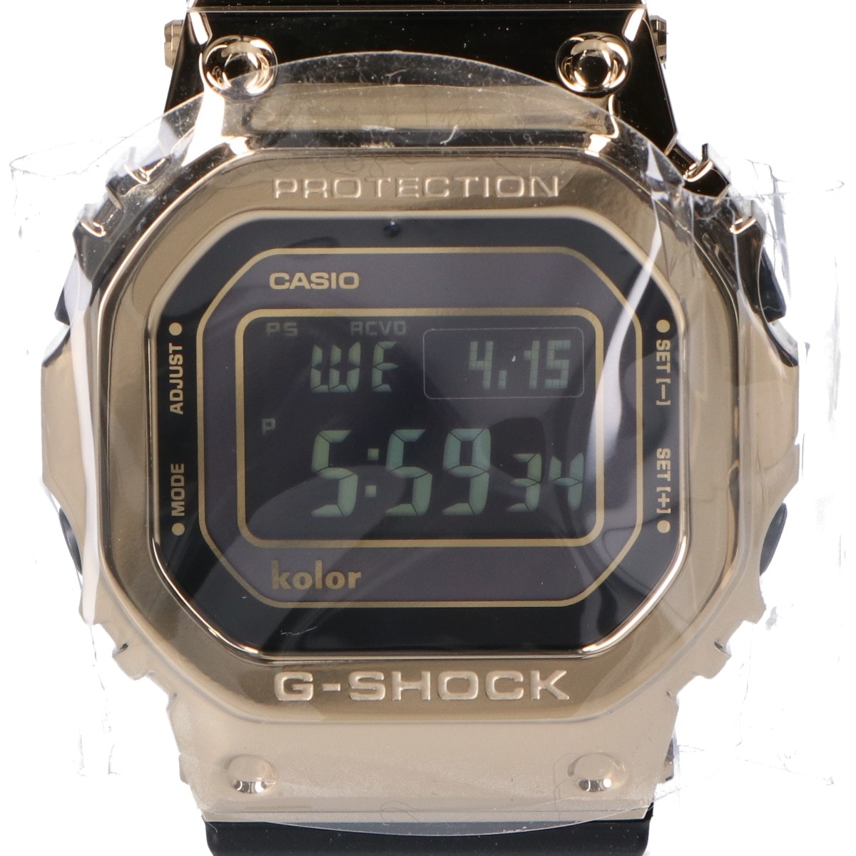 ジーショック x Kolor 新品未使用 GMW-B5000KL-9JR 35周年記念 世界700本限定 ゴールドベゼル ラバーバンド タフソーラー電波
