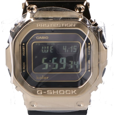 ジーショック x Kolor 新品未使用 GMW-B5000KL-9JR 35周年記念 世界700本限定 ゴールドベゼル ラバーバンド タフソーラー電波