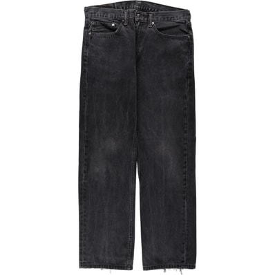 古着 リーバイス Levi's 505 ブラックデニム テーパードデニムパンツ メンズw34相当/eaa672159
