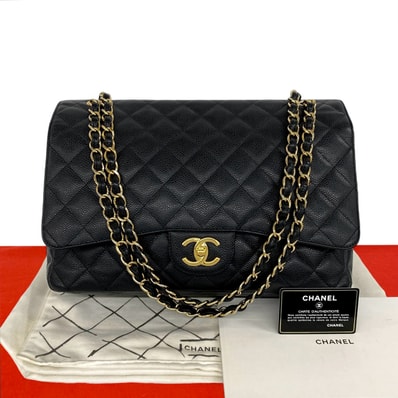 CHANEL シャネル マトラッセ ココマーク キャビアスキン ショルダーバッグ ブラック
68832