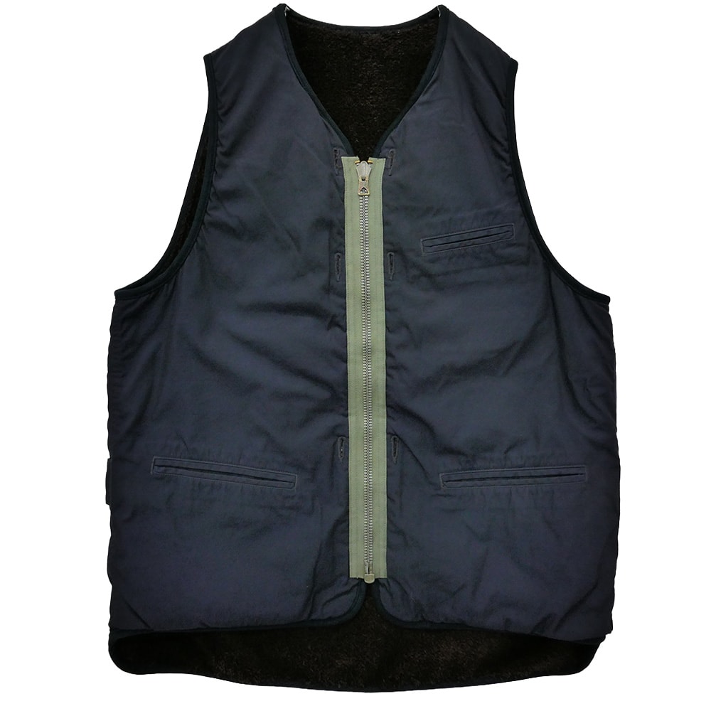 VISVIM ビズビム 21AW 0521905013005 CONTRARY DEPT LINER VEST コントラリー デプト ライナー リバーシブル ベスト ダークネイビー系 ダークブラウン系 2【中古】
