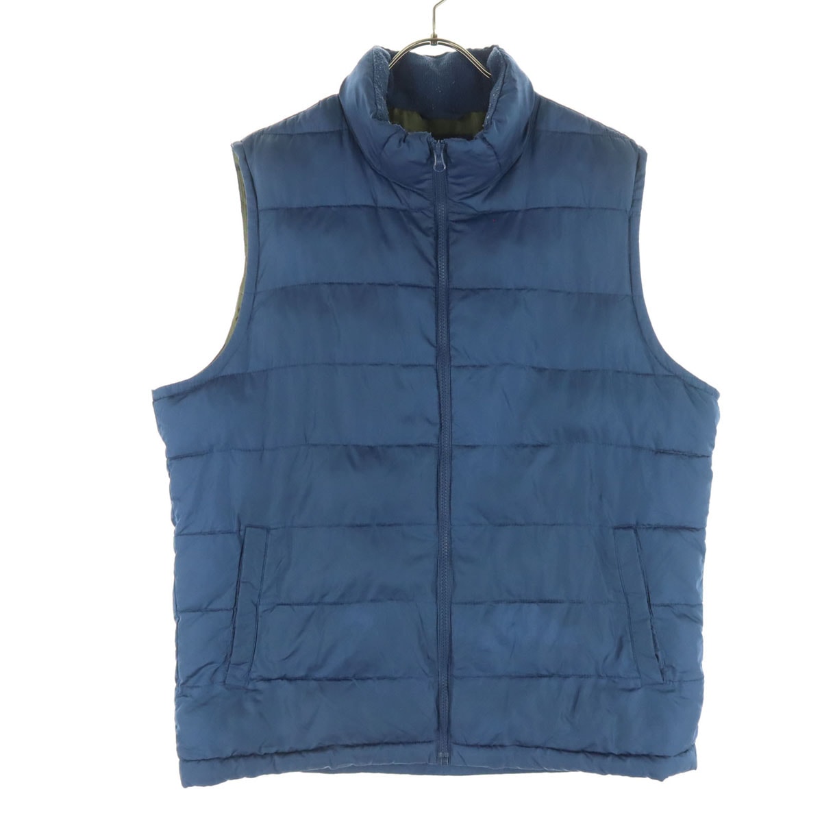 GAP ギャップ ノースリーブ ハイネック 中綿ベスト L ネイビー