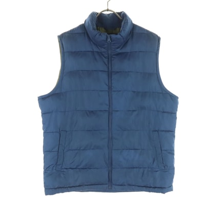 GAP ギャップ ノースリーブ ハイネック 中綿ベスト L ネイビー
