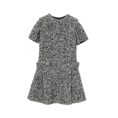 ルイ・ヴィトン LOUIS VUITTON スケータードレス ワンピース 衣料品 トップス ウール レディース ブラック系 / ホワイト系 【中古】