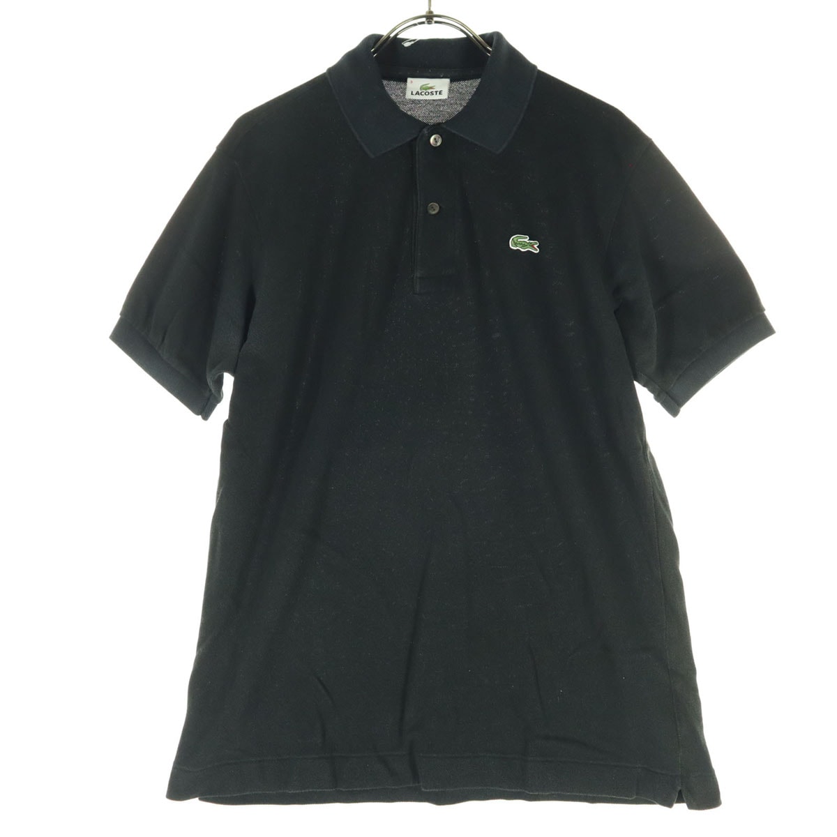 LACOSTE ラコステ ワンポイントロゴ 半袖 ポロシャツ 3 ブラック