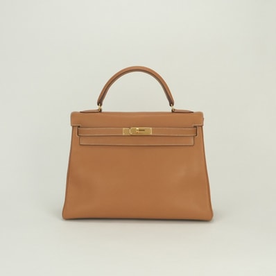 エルメス HERMES ケリー32 ケリー 32 バッグ トートバッグ ショルダーバッグ アルデンヌ ナチュラル Natural ブラウン Brown 茶 ゴールド金具 ハンドバッグ 2way