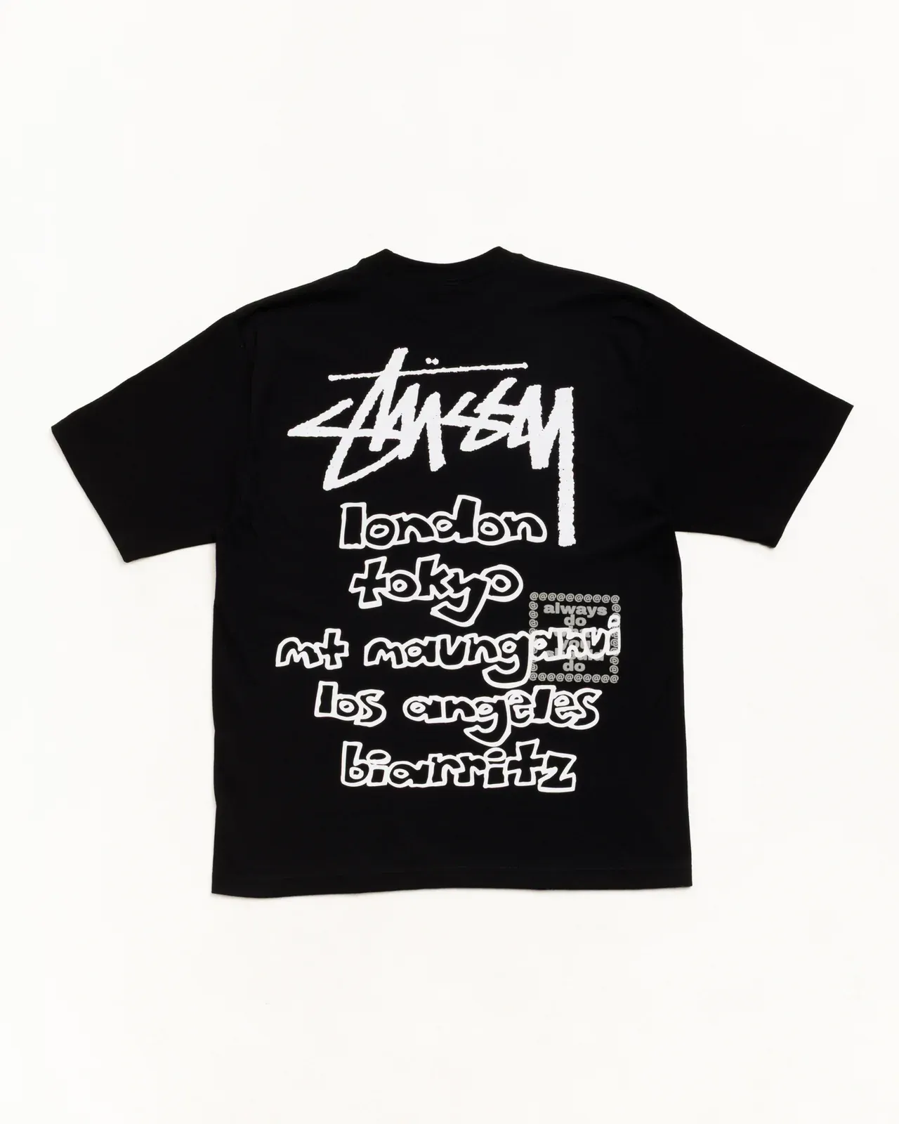 Stussy x Always Do What You Should Do World Tour Tee "Black"