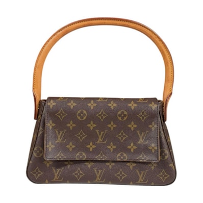 ルイヴィトン ミニルーピング モノグラム ハンドバッグ モノグラムキャンバス M51147 ブラウン レディース LOUIS VUITTON 中古