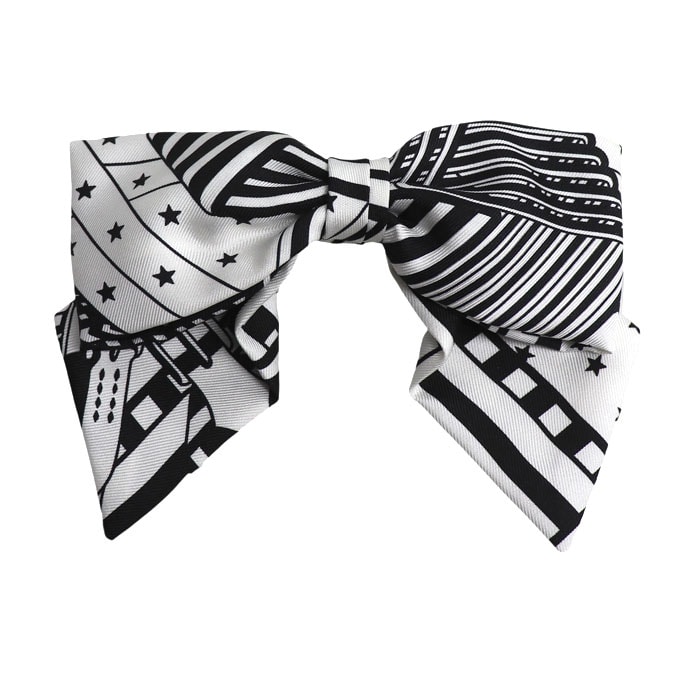 HERMES エルメス シルク バレッタ グルネルPM ヘアアクセサリー レディース【中古】【美品】