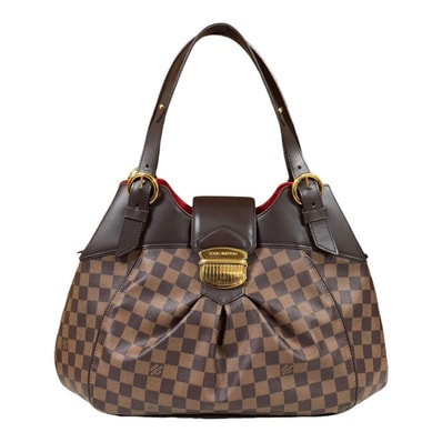ルイヴィトン システィナGM ダミエ ショルダーバッグ ダミエキャンバス N41540 ブラウン レディース LOUIS VUITTON 中古