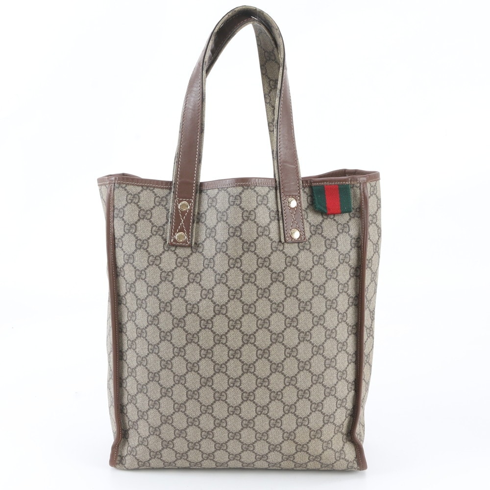 ■美品 グッチ GGスプリーム 211135 トート バッグ
