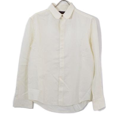 ルイヴィトン 【美品/国内正規】RM201F TCN HIFS6W シルクxコットン ジャガードモノグラム 長袖シャツ 37