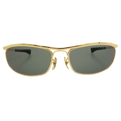 Ray-Ban レイバン L0255 米国製 B&L Olympian オリンピアン サングラス フレーム:ゴールド系 レンズ:ブラック サイズ表記無し【中古】