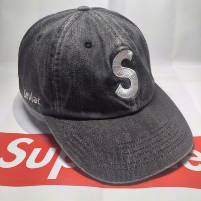 Supreme Kevlar Denim S Logo 6-Panel "Black"