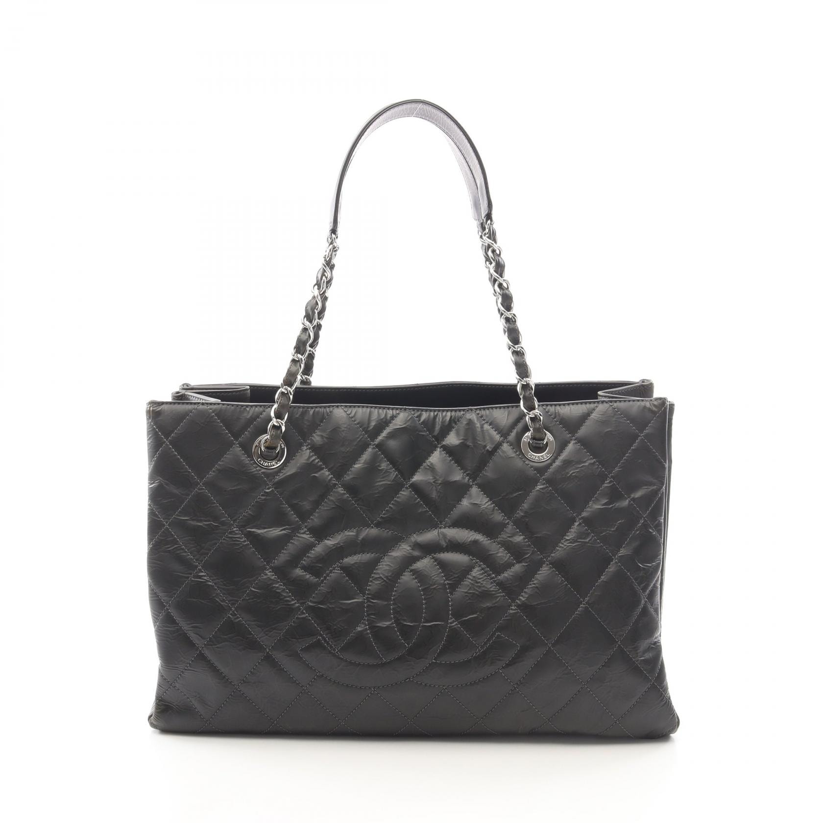 シャネル CHANEL マトラッセ トートバッグ バッグ レザー レディース ブラック系 【中古】