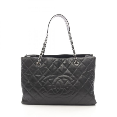 シャネル CHANEL マトラッセ トートバッグ バッグ レザー レディース ブラック系 【中古】