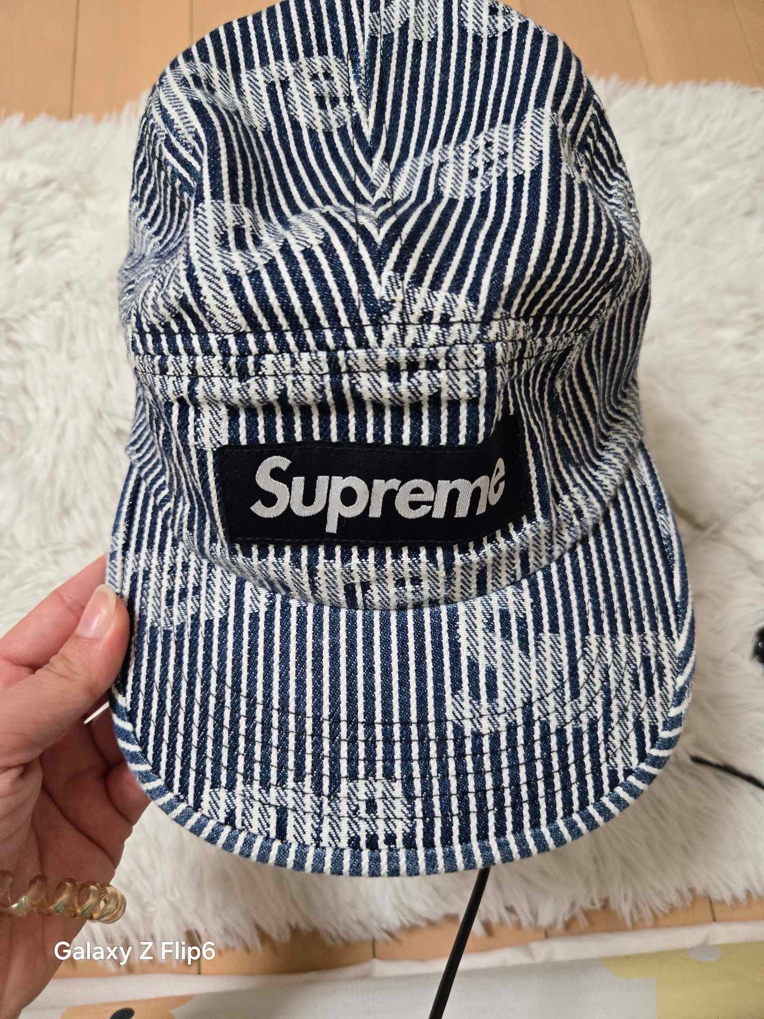 Supreme Denim Camp Cap "Stripe" (24SS)