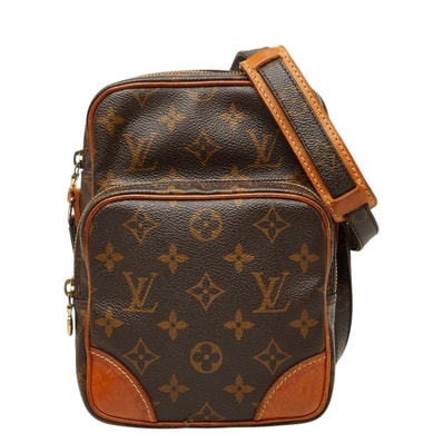 ルイ ヴィトン モノグラム アマゾン 斜め掛け ショルダーバッグ M45236 ブラウン PVC レザー レディース LOUIS VUITTON 【中古】