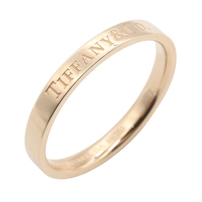 ティファニー TIFFANY&CO フラット バンド リング リング・指輪 ジュエリー K18PG(ピンクゴールド) メンズ レディース ゴールド系 【中古】