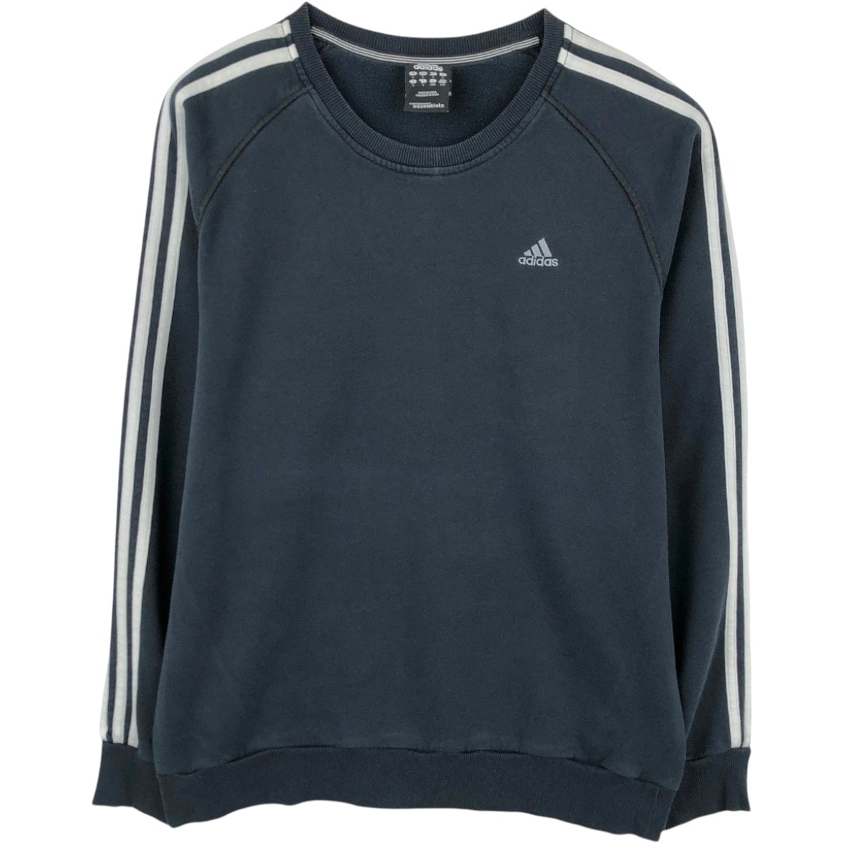 古着 アディダス adidas PERFORMANCE essentials ワンポイントロゴスウェットシャツ トレーナー メンズL相当/eaa670431