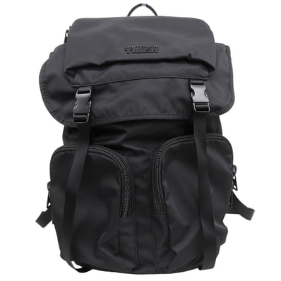 オニツカタイガー 美品 ナイロン バックパック リュック デイパック メンズ ブラック3183A972