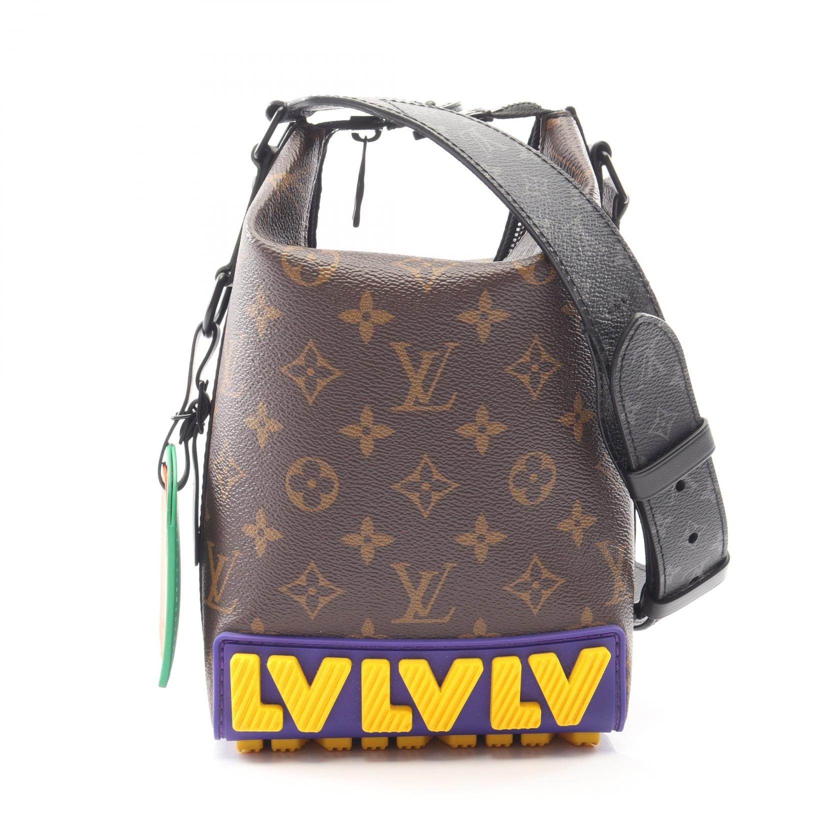 ルイ・ヴィトン LOUIS VUITTON クルーザー メッセンジャー モノグラムLVイニシャル ショルダーバッグ バッグ PVCコーティングキャンバス レザー レディース ブラウン系 / マルチカラー M57966 【中古】