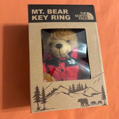 韓国限定 ノースフェイスホワイトレーベル THE NORTH FACE MT BEAR KEYRING RED くま キーホルダー キーリング