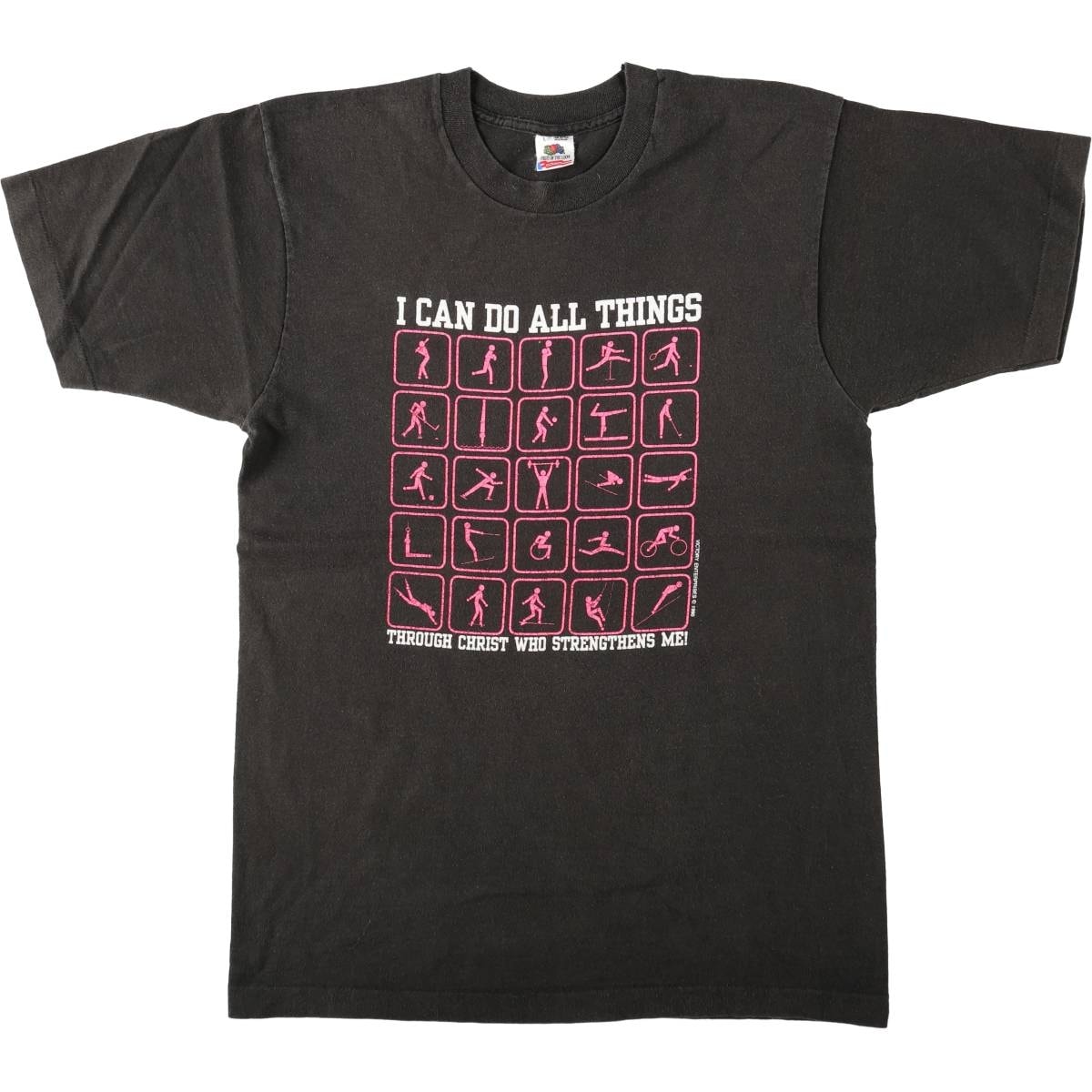 古着 フルーツオブザルーム FRUIT OF THE LOOM プリントTシャツ USA製 メンズL相当/eaa667260