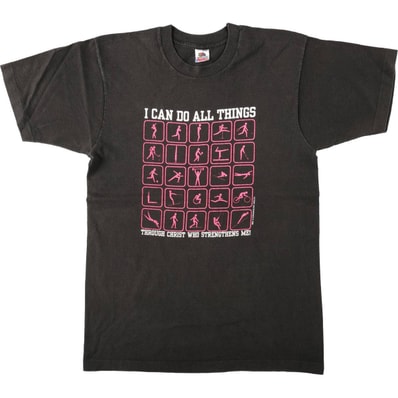 古着 フルーツオブザルーム FRUIT OF THE LOOM プリントTシャツ USA製 メンズL相当/eaa667260
