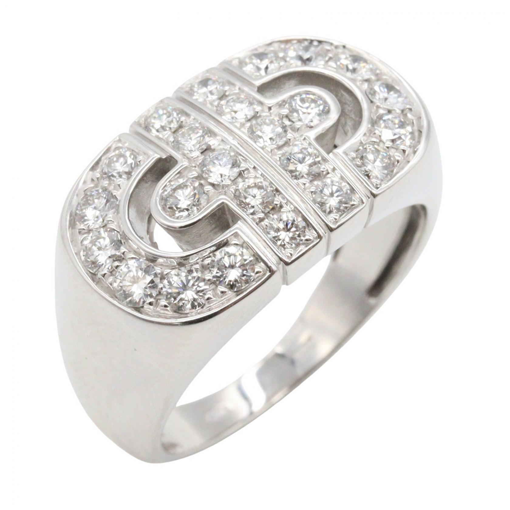 ブルガリ BVLGARI パレンテシ ダイヤ リング リング・指輪 ジュエリー K18WG(ホワイトゴールド) ダイヤモンド レディース シルバー系 / クリア系 【中古】