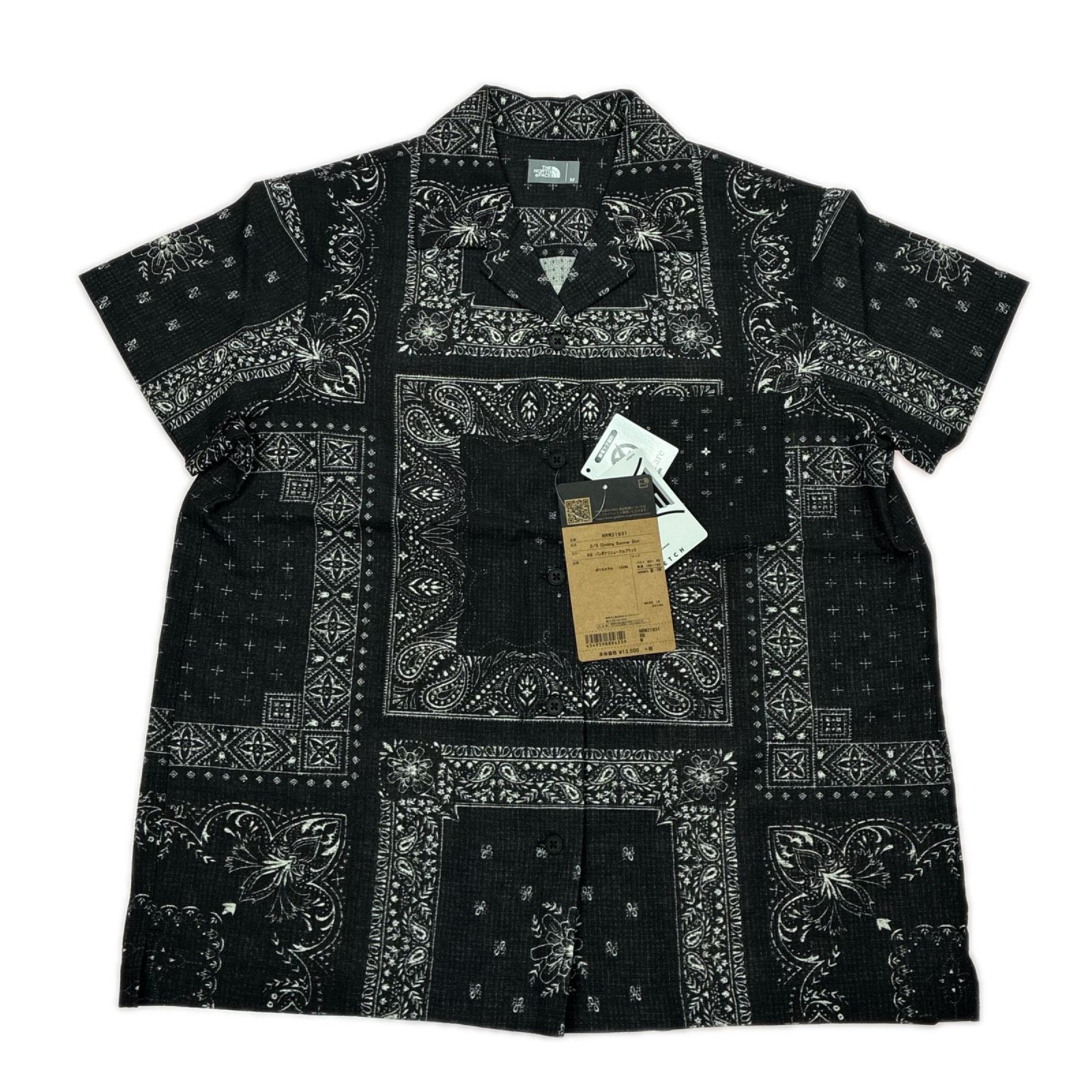 THE NORTH FACE ザノースフェイス ショートスリーブクライミングサマーシャツ SIZE M レディース NRW21931 ブラック×ホワイト
