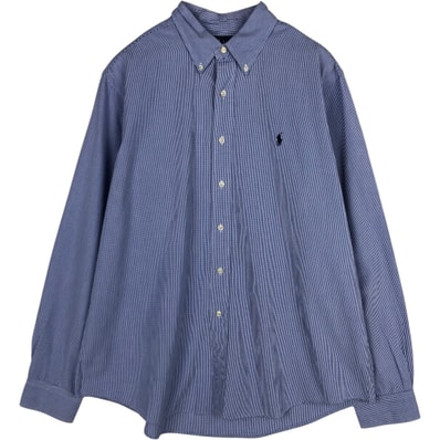 古着 ラルフローレン Ralph Lauren CUSTOM FIT 長袖 ボタンダウンチェックシャツ メンズXL相当/eaa666352