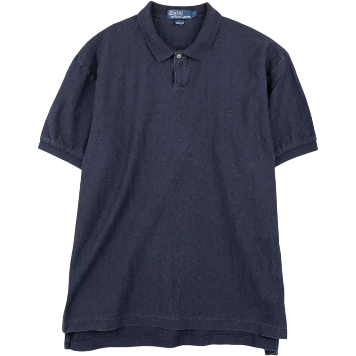 古着 ラルフローレン Ralph Lauren POLO by Ralph Lauren ヘリンボーン 半袖 ポロシャツ メンズL相当/eaa657414