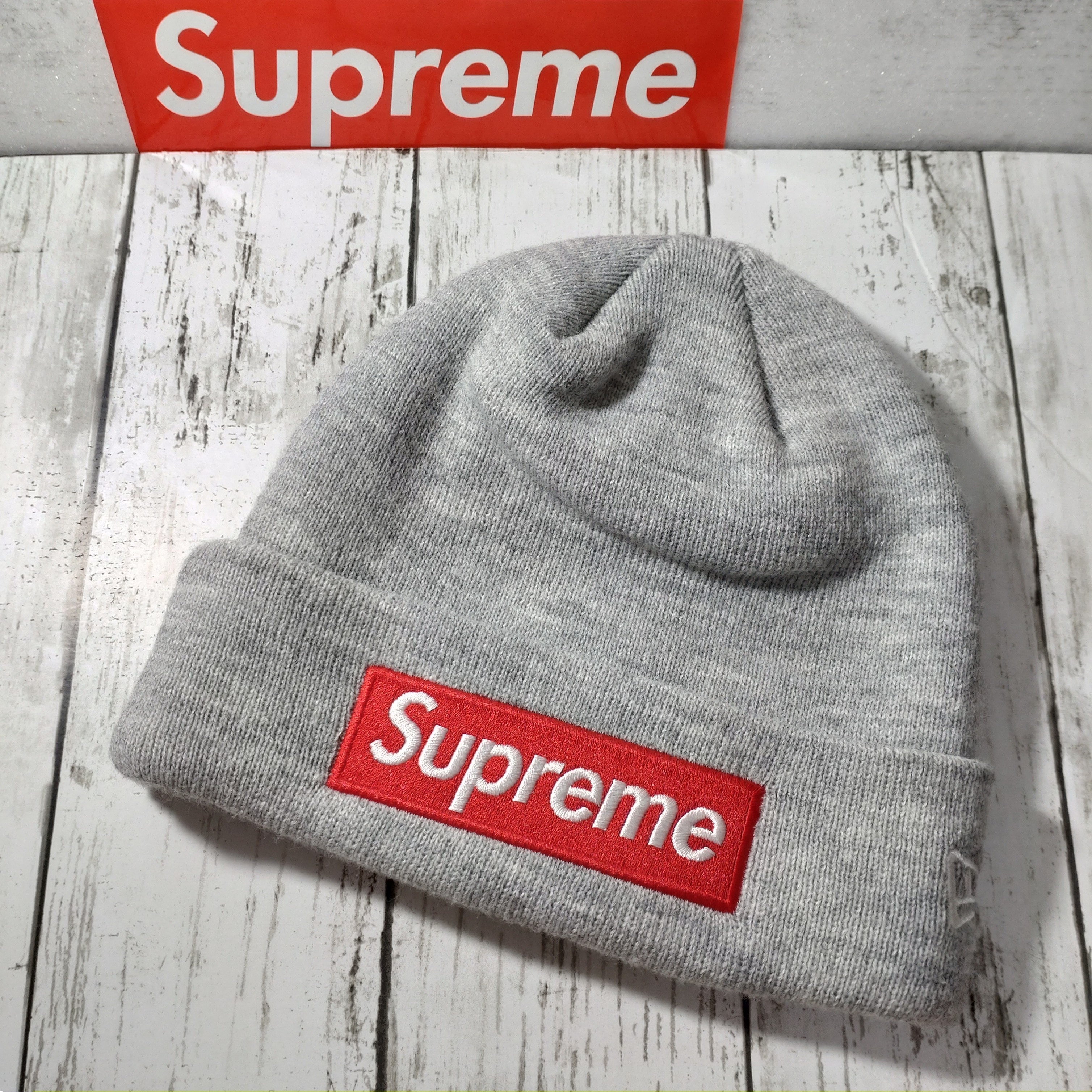 Supreme Box Logo Beanie "Grey" (18FW)