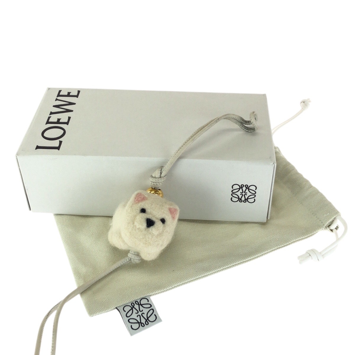 B (目立った傷や汚れなし)】美品 LOEWE ロエベ チャウチャウチャーム