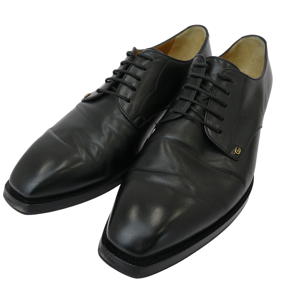 GUCCI グッチ その他靴 643621 GGマーモント レザー ドレスシューズ ブラック系 9【中古】