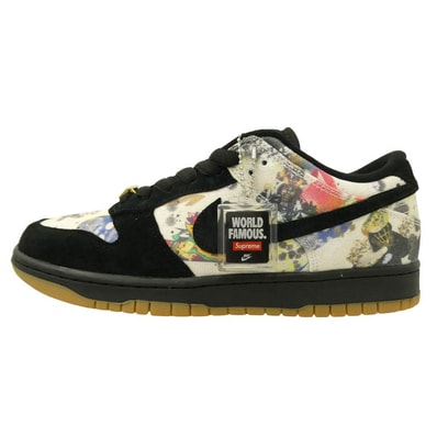 Supreme シュプリーム 23AW FD8778-001 × Nike SB Dunk Low ナイキ ダンク ロー ラメルジ ローカットスニーカー ブラック系 マルチカラー系 27cm【新古品】【未使用】【中古】