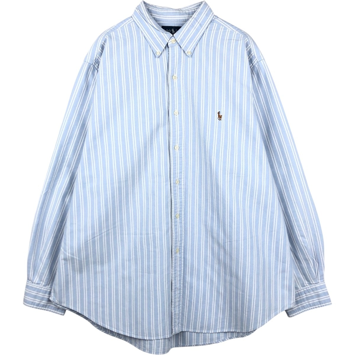 古着 ラルフローレン Ralph Lauren CLASSIC FIT 長袖 ボタンダウンストライプシャツ メンズXL相当/eaa676561