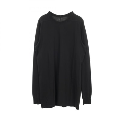 リックオウエンス Rick Owens クルーネック 長袖Tシャツ 衣料品 トップス コットン メンズ ブラック系 【中古】