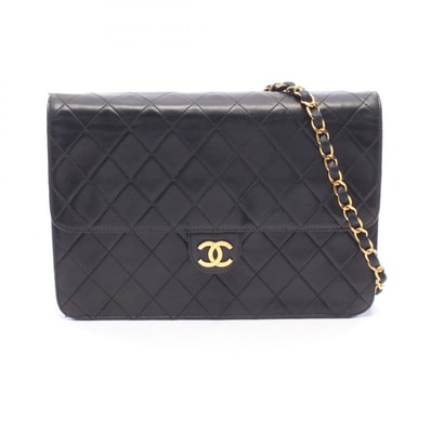 シャネル CHANEL マトラッセ ショルダーバッグ バッグ ラムスキン(羊革) レディース ブラック系 【中古】