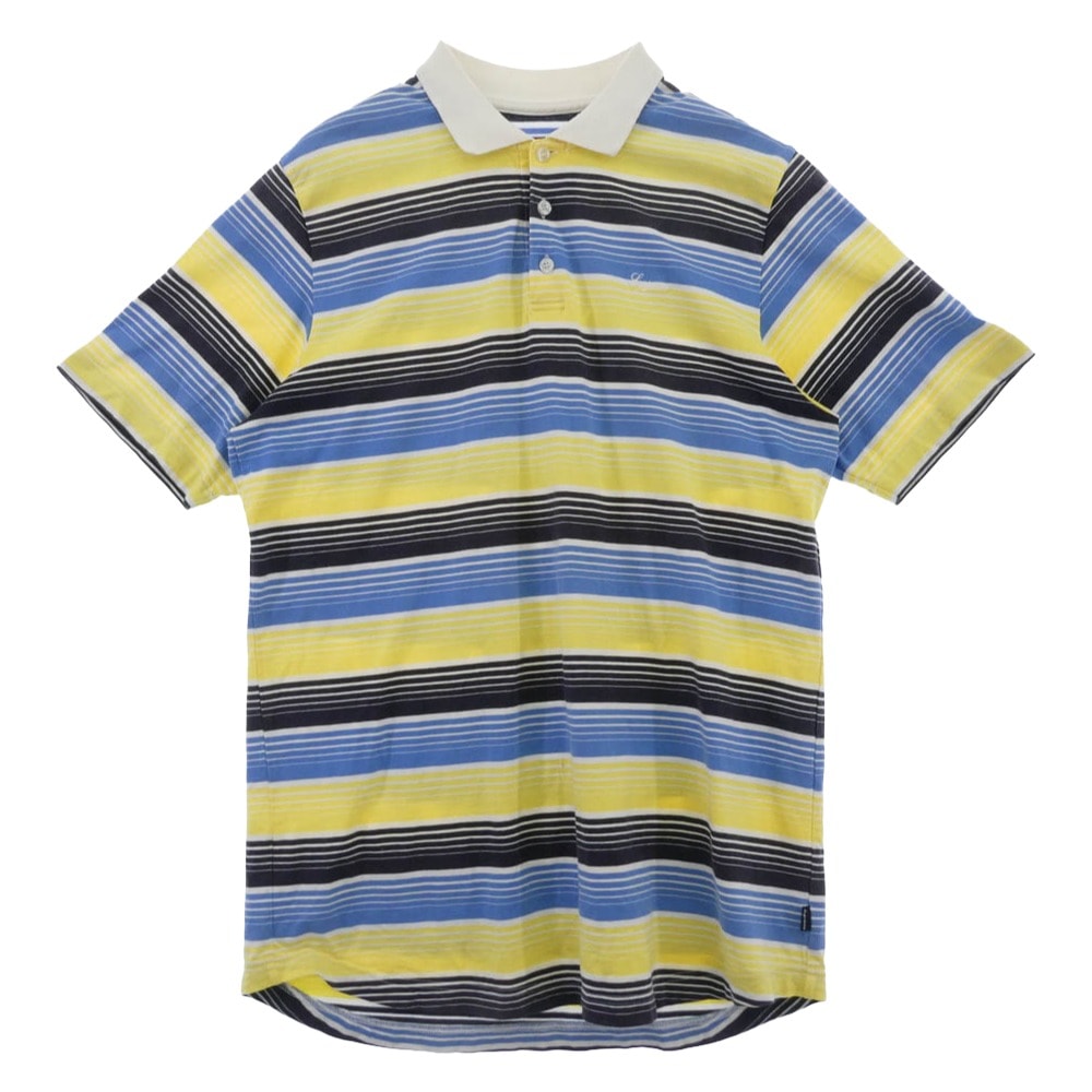 Supreme シュプリーム ポロシャツ striped polo s/s ストライプ 半袖 ポロシャツ マルチカラー系 XL【中古】