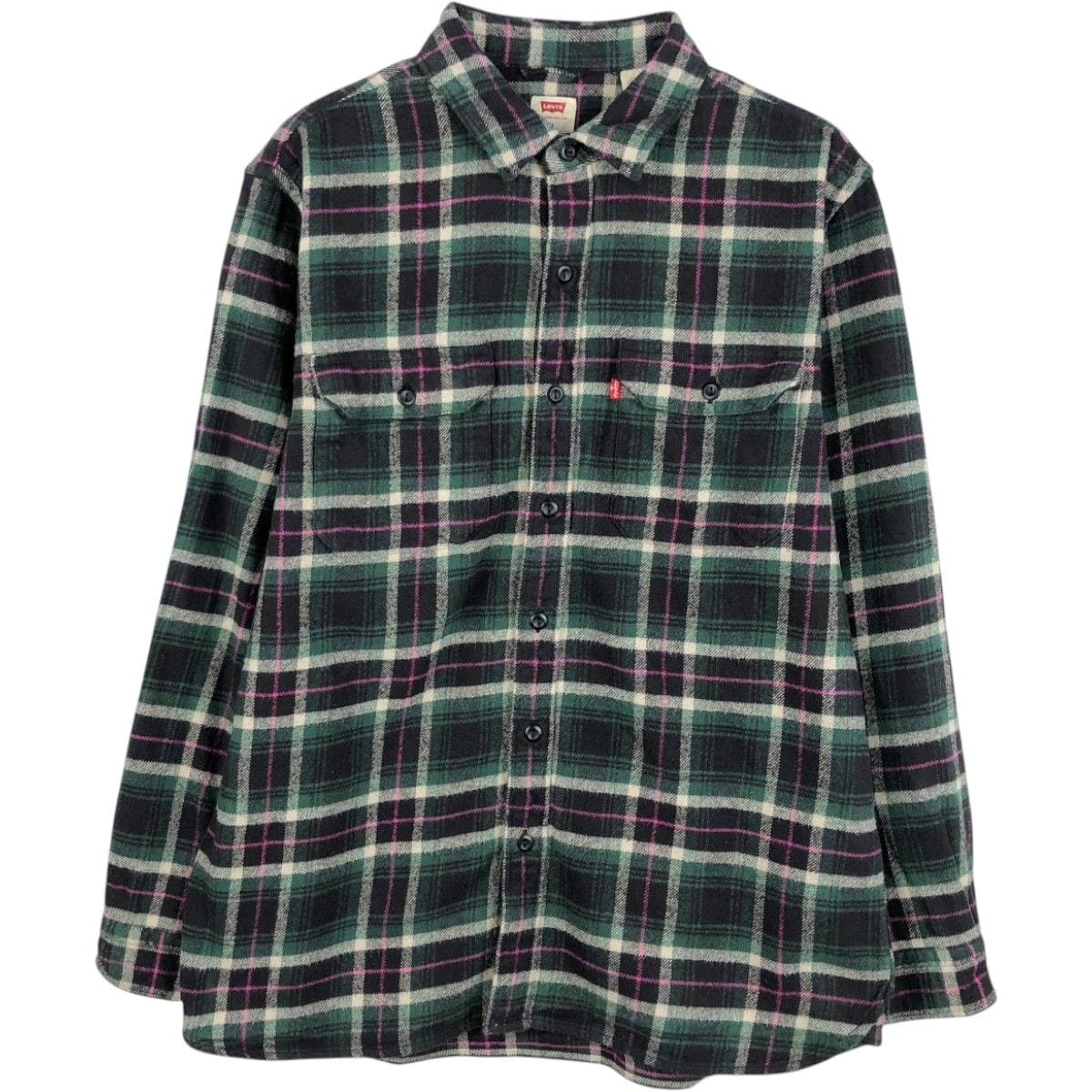 古着 リーバイス Levi's 長袖 フランネルチェックシャツ メンズM相当/eaa675463