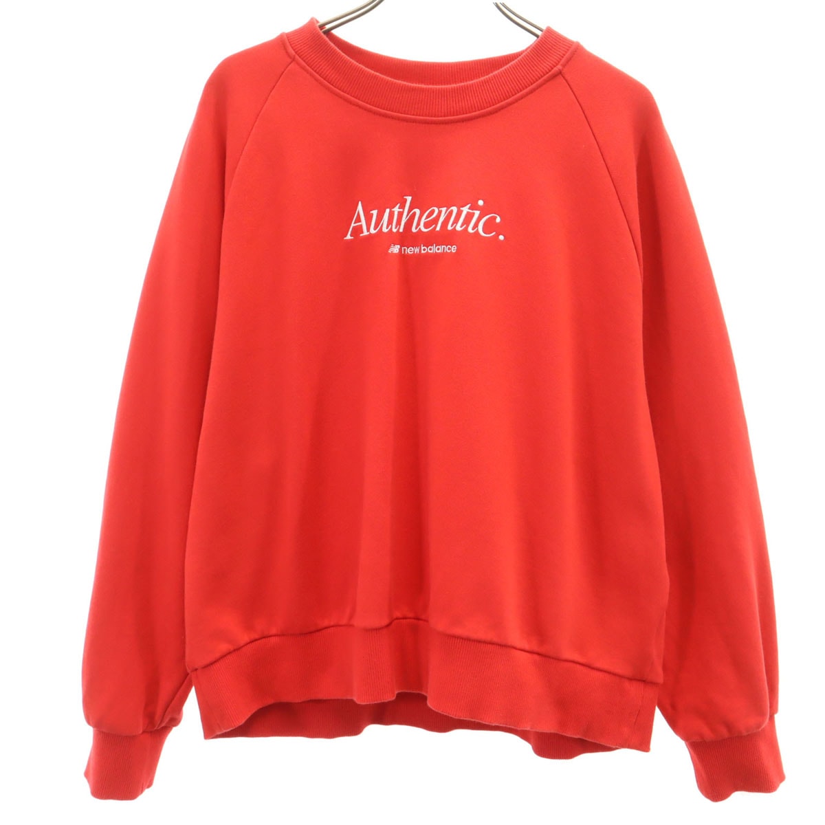 NEW BALANCE ニューバランス 長袖 スウェット トレーナー M レッド系